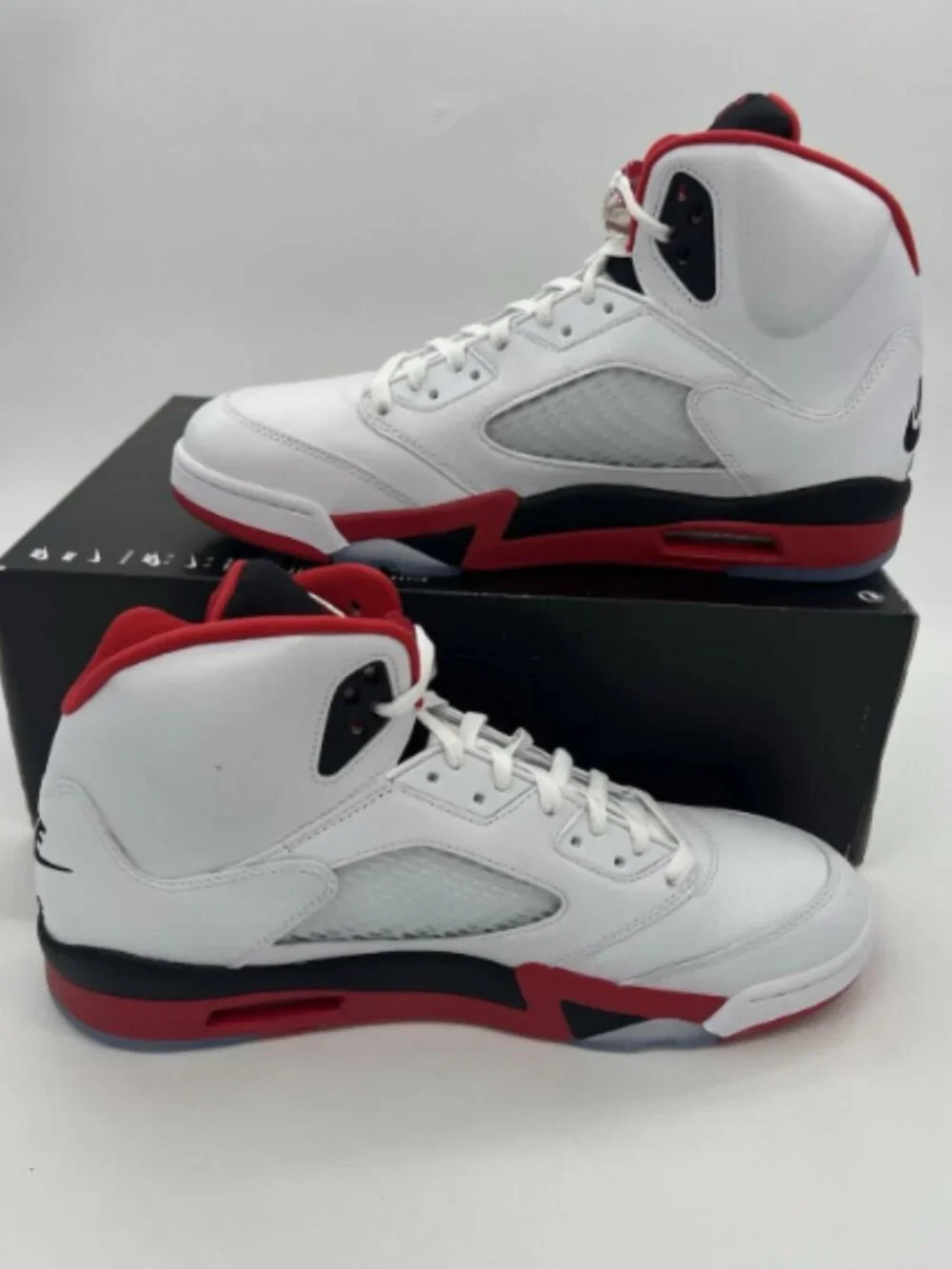 Nike Air Jordan 5 Retro OG Fire Red Black Tongue